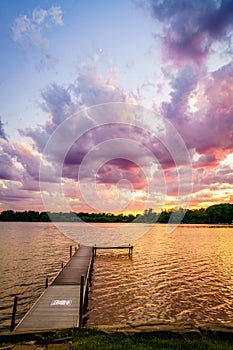 Sunset on Wing Lake