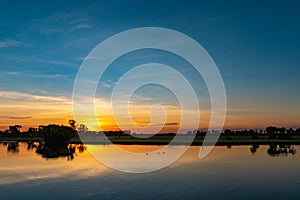 Sunset at Yellow Water, Kakadu National Park, Northern Territory, Australia