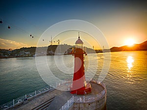 Sunset of Yeosu, Jeollanamdo, South Korea, Asia