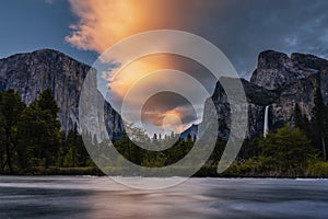 Sunset of Yosemite National Park