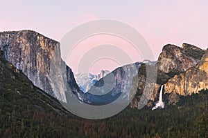 Sunset at Yosemite National park,California,usa.