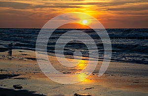 Sunset at Zingst Beach, Darss, Germany