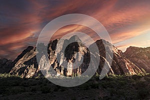 Sunset in Zion National Park