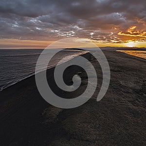 Sunset at Ã–lfuÃ¡rÃ³s in Iceland