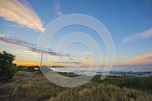 Sunset at Ã–sterlen in sweden