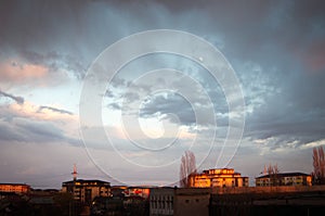 Sunsets in bucharest