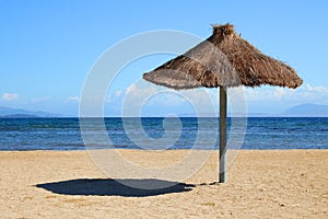 Sunshade on beach photo