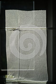 Sunshade in front of a window