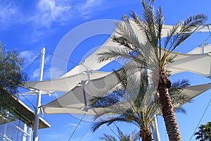 USA, Arizona: Sunshade sails