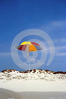 Sunshade in seaside photo