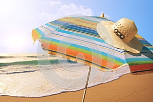 Sunshade and Straw Hat photo