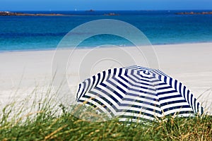 Sunshade at the summer beach