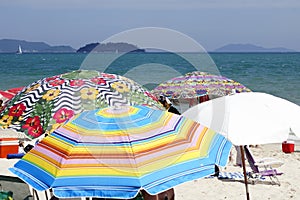 Sunshades Brazilian beach photo