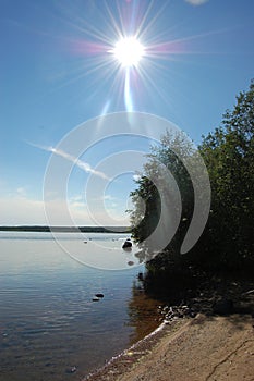 Sunshine on beach