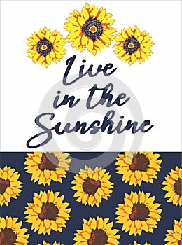 sunshine flower print