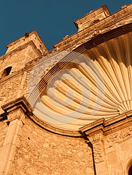 Sunshine glows atop Parroquia Nuestra SeÃ±ora de Guadalupe San Cristobal - MEXICO - CHURCH