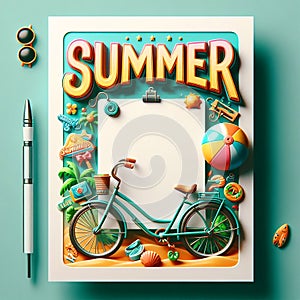 Sunshine Greetings: A Vibrant Summer Vacation Card