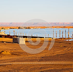 sunshine in the lake yellow desert of morocco sand and dune