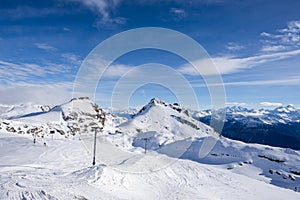 Sunshine over the alps