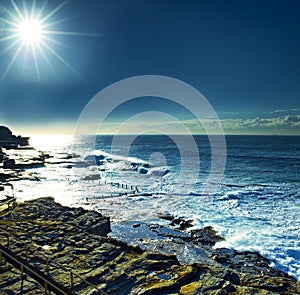 Sunshine over Maroubra beach