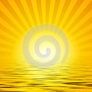 Sunshine over water