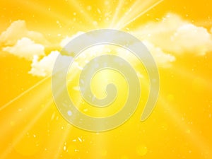 Sunshine sky abstract summer background