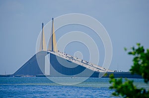 Sunshine Skyway Bridge over Tampa Bay Florida