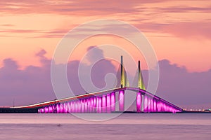 Sunshine Skyway Bridge spanning the Lower Tampa Bay