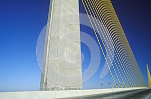 The Sunshine Skyway Bridge in Tampa Bay, Florida photo