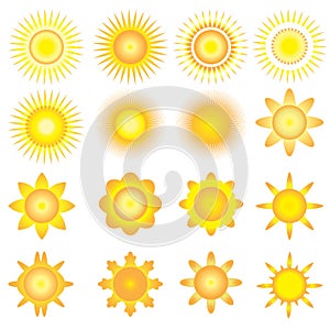 Sunshine vector icon