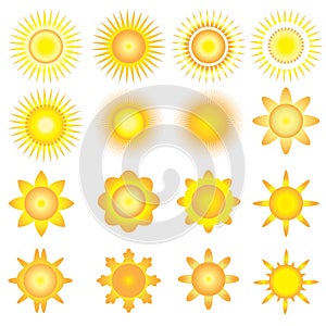 Sunshine vector icon photo