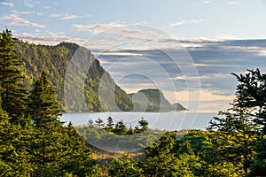 Sunshine view from the Bic national park Canada, Quebec, Gaspesie photo
