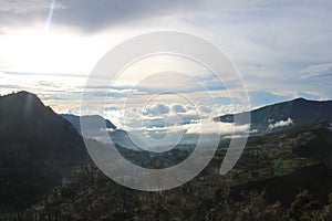 Sunshine Volcano Mount Bromo, East Java Indonesia