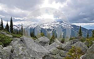 Sunshine on Whistler mountain, Canada