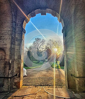 When sunshines through