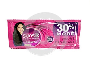 Sunsilk shampoo sachet in Manila, Philippines