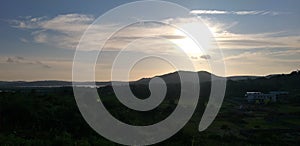 Sunsit Naturally beautiful  seens clouds Ankola India