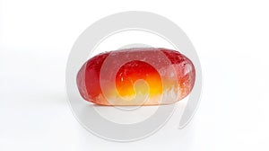 Sunstone crystal on white background