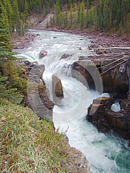 Sunwapta falls in jasper