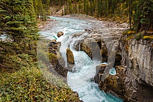 Sunwapta Falls in Jasper National Park