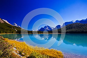 Sunwapta Lake, Jasper National Park in Alberta, Canada