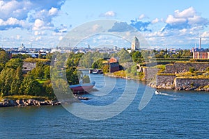 Suomenlinna fortress in Helsinki, Finland