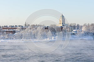 Suomenlinna in Helsinki, Finland at winter