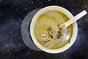 Sup Kambing, or mutton soup, popular soup at mamak restaurant