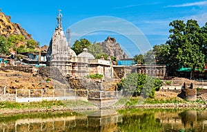 Suparshvanath Old Digamber Temple and Teliya Talav lake at Pavagadh Hill - Gujarat, India