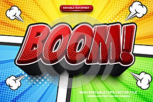 Super Bang Comic Cartoon Style Bold 3D Editable text Effect Style