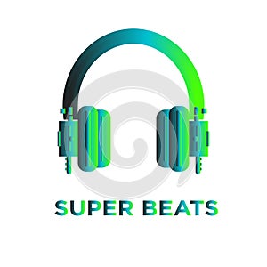 Super beats headphones with the gradient color