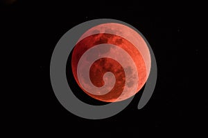 The super blood moon On the night of 31 January,2018