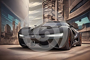 Super Car of The Future and generated ai