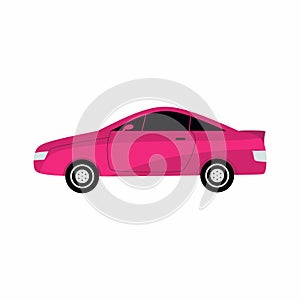 Super car icon flat style. Elegance sport car concept. Unique modern realistic cartoon art design. Generic luxury automobile. Car